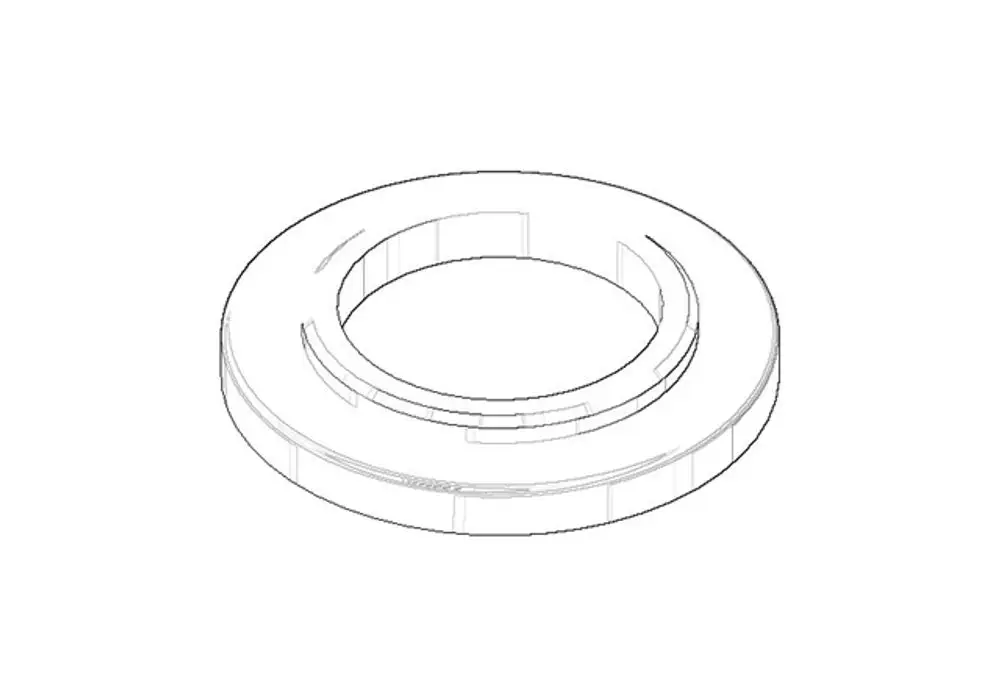 DORNBRACHT Rosette ERSATZTEILE 092792005 D. 60 x 9 x D. 35 mm Chrom, 092792005-00 Galeriebild 1